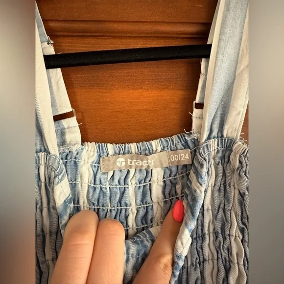 Tractr Wide Leg Striped Jumpsuit 🤍 - Picture 3 of 4